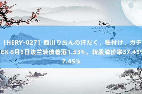 【HERY-027】西川りおんの汗だく、種付け、ガチSEX 8月5日法兰转债着落1.53%，转股溢价率37.45%