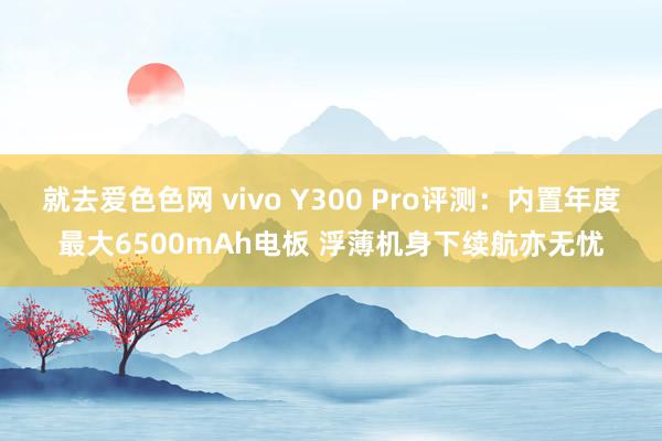 就去爱色色网 vivo Y300 Pro评测：内置年度最大6500mAh电板 浮薄机身下续航亦无忧