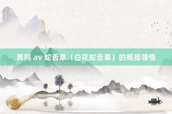 男同 av 蛇舌草（白花蛇舌草）的概括领悟